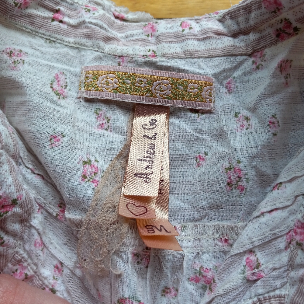 🍀Cute Vintage Floral Buttoned Drop Waist Shirt Dress!!!! - Picture 3 of 12